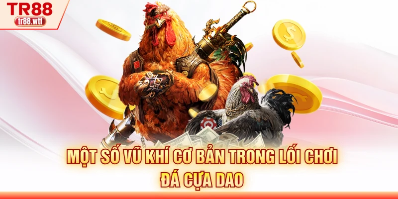 Một số vũ khí cơ bản trong lối chơi đá cựa dao